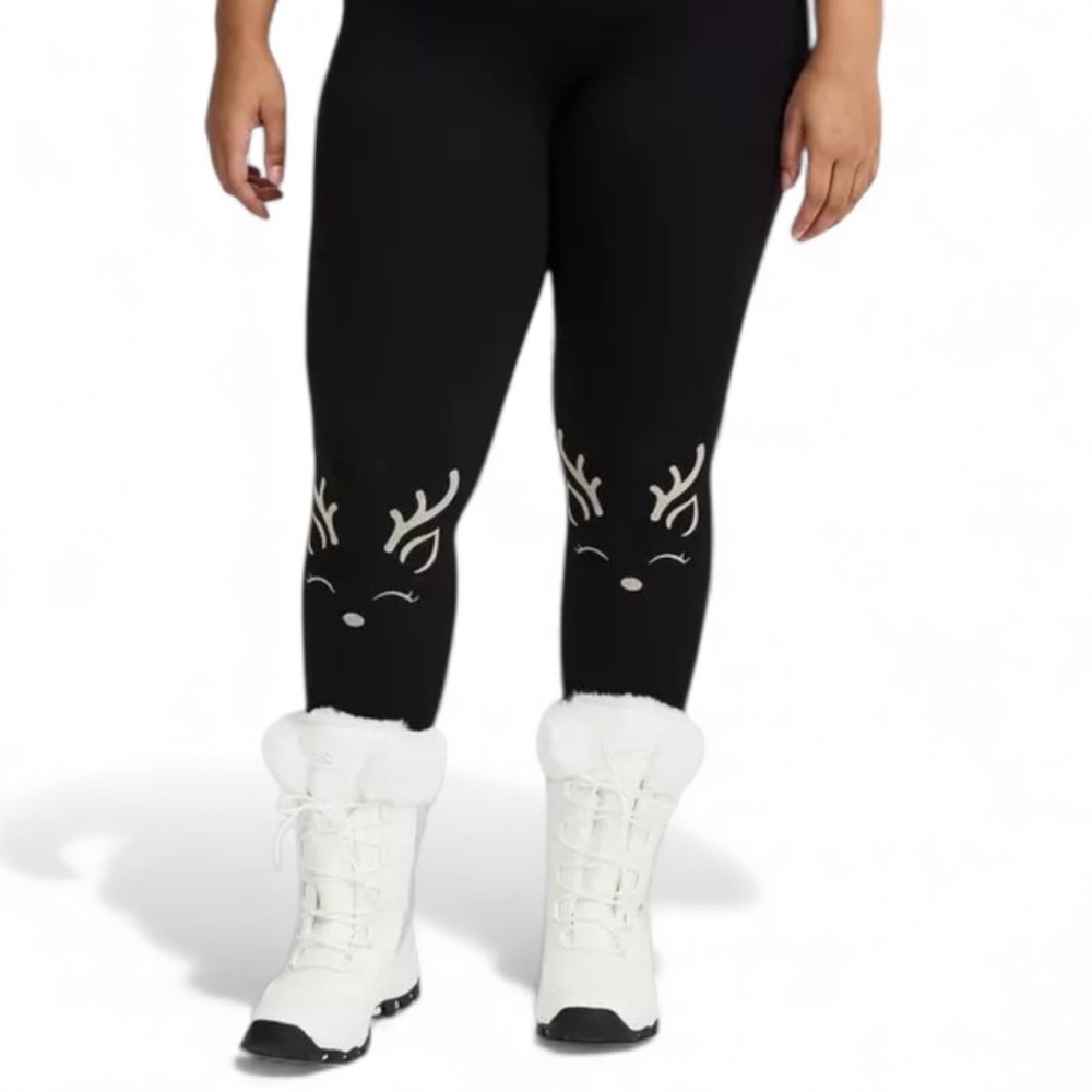 TORRID "Winter Reindeer" Full Length Leggings w/Pockets NWT Size 3X